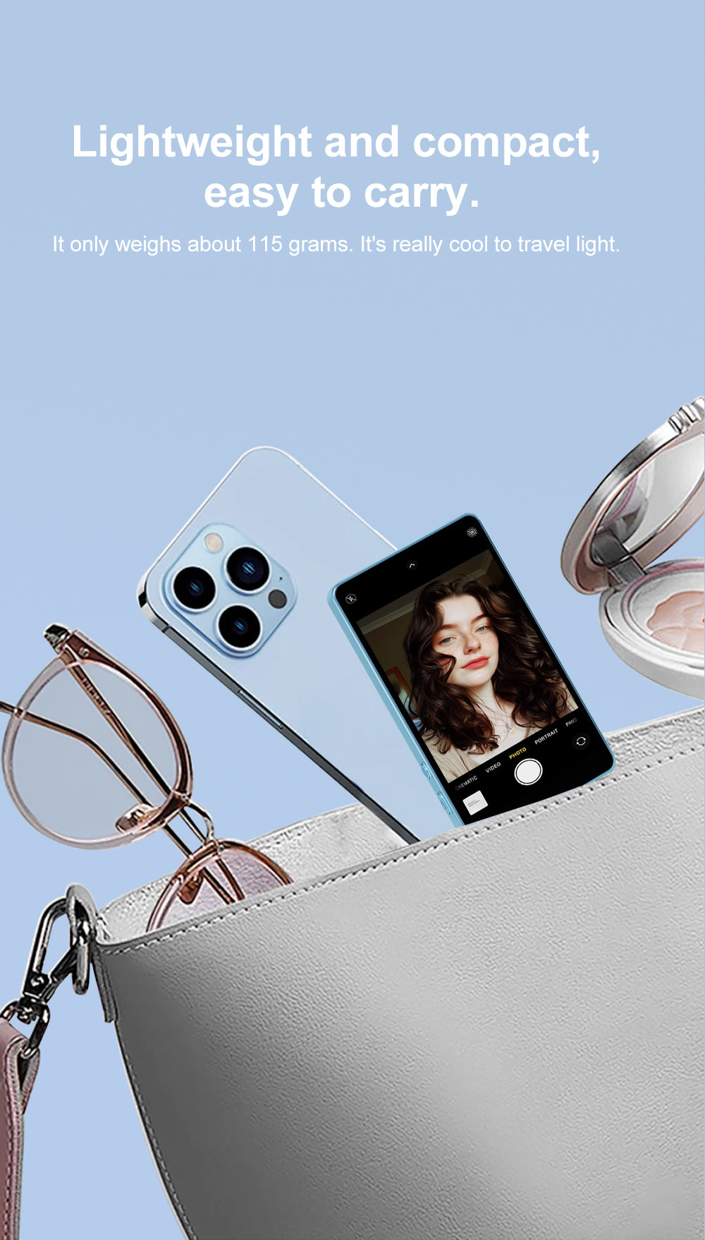 📱 Mobile Selfie Casting Device | HD Real-Time Screen Mirroring for Perfect Framing