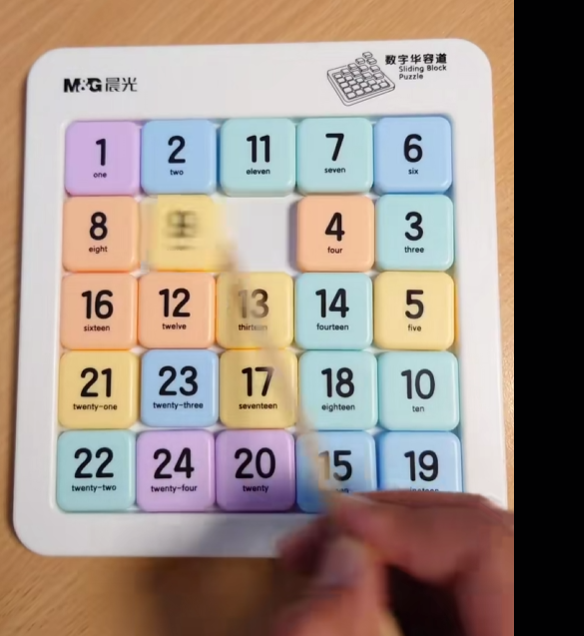 Magnetic Number Sliding Portable Puzzle