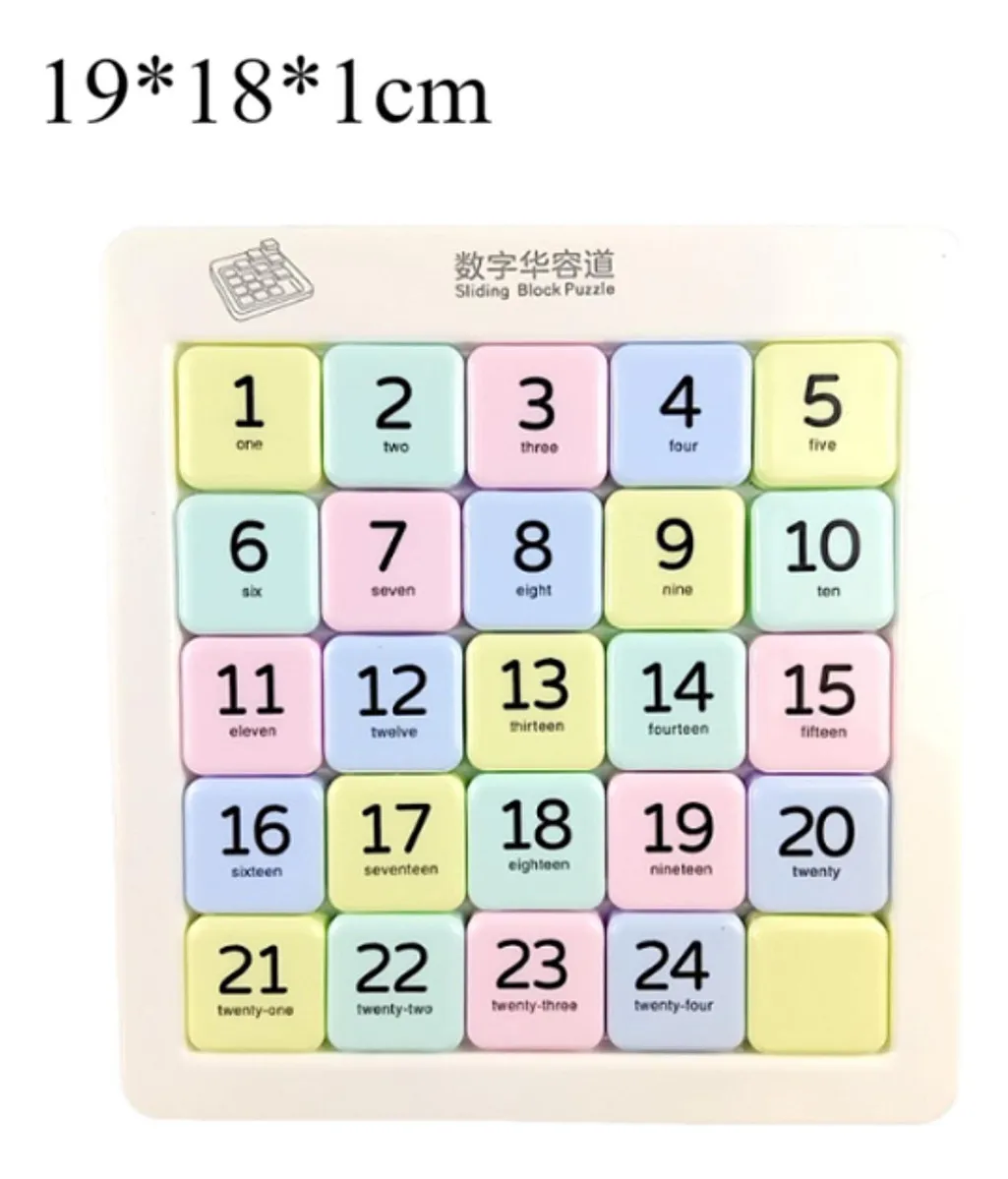 Magnetic Number Sliding Portable Puzzle